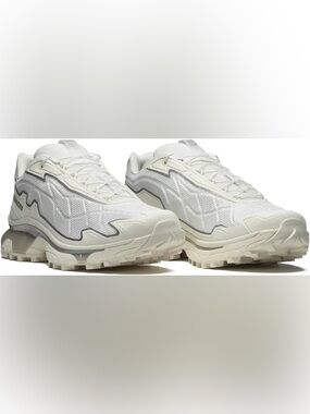 Salomon White & Silver XT-Slate Sneakers